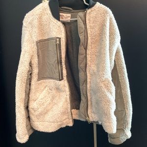 Free People Fleece Zip Up